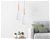 White Pendant Lighting Kitchen Lamp Modern Pendant Light Bar Wood Ceiling