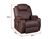 Brown Massage Sofa Chair Recliner 360 Degree Swivel Lounge 8 Point Heated