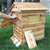 Wooden Beekeeping Beehive House + 7PCS Upgraded Auto Flow Bee Comb Hive