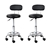 Artiss 2x Salon Stool Swivel Chair Backrest Hairdressing Hydraulic Height