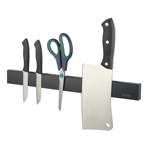 Black Magnetic Knife Holder Wall Strip U