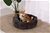 Charlie's Pet Faux Fur Calming Bed with Bolster Round Grey D68.5*30cm