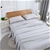 Natural Home Classic Pinstripe Linen Sheet Set Super King Bed White/Navy