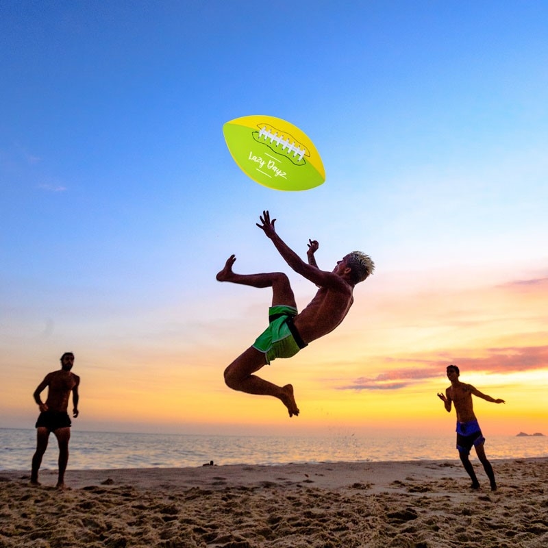 Details about   Inflated American Football Toy Game Beach Neoprene RugbyBall Adult Outdoor Sport 