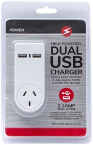 High-Powered Adaptors with USB Charger 2
