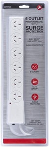 6 Way Socket Outlet Surge Protector Powe