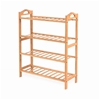 4 Tiers Layers Bamboo Shoe Rack Home Organizer Storage Shelf Stand Shelves