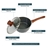 3pcs/ Set Saucepan Non-Stick Casserole Milk Stock Pot Cookware w/ Lid