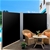 Instahut 2MX6M Retractable Double Side Awning Privacy Screen Shade Black