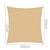 Instahut Sun Shade Sail Cloth Shadecloth Rectangle Canopy Sand 280gsm 5x5m