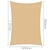 Instahut Sun Shade Sail Cloth Shadecloth Rectangle Canopy Sand 280gsm 5x6m