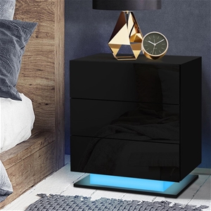 Artiss Bedside Tables Side Table RGB LED