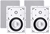 MONOPRICE 2-Way Architectural Aluminium in-Wall Speakers- 6.5 Inch (Pair) W
