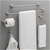 FRANKLIN Brass Kinla 5-Piece Bath Hardware Towel Bar Accessory Set, Satin N