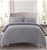 Dreamaker cotton Jersey Quilt Cover Set Super King Bed Marle Grey