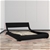 Queen Size Faux Leather Storage Curved Bed Frame - Black