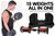 2x Powertrain 24kg Adjustable Dumbbell Home Gym w/ Exercise Bench
