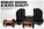 2x Powertrain 24kg Adjustable Dumbbell Home Gym w/ 10437 Adidas Bench