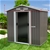 Garden Shed Spire Roof 4ft x 6ft Outdoor Storage Shelter - Grey