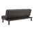 Sarantino 3 Seater Modular Faux Linen Fabric Sofa Bed Couch - Black