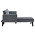 Sarantino 3-Seater Corner Wooden Sofa Bed Lounge Chaise Sofa Grey