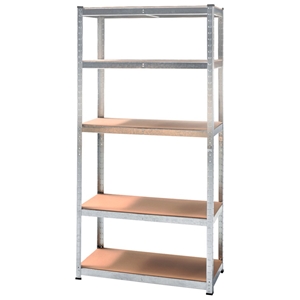 5 Shelf Adjustable Storage Rack Work Tab