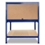 2-Layered Work Bench Garage Storage Table Tool Shop Shelf Blue