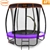 Kahuna Trampoline 6ft with Roof Cover - Purple