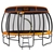 Trampoline 16 ft Kahuna with Basketball set and Roof - Orange