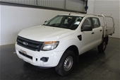 2012 Ford Ranger XL PX Turbo Diesel Auto Crew Cab Chassis