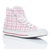 Converse Women's Women's White/Red Checked High Top Trainers