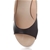 Jil Sander Women's Black/Beige Leather Front Wedge Shoes 12cm Heel