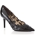 Dolce & Gabbana Women's Patent Leather Flower Cut Out Pointed Shoes