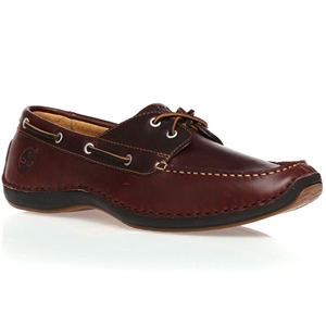 Timberland Men's Brown Leather Boat Shoe