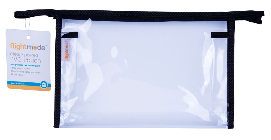 Transparent Clear Plastic Makeup Cosmetic Toiletry PVC Zipped Bag