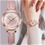 SK Women Fashion & Elegant watch Miyota Pink Leather Bracelet SK0148 Pink