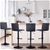 Artiss 4x Bar Stools Fabric Kitchen Cafe Swivel Bar Stool Chair Gas Lift