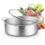 SOGA Stainless Steel 30cm Casserole With Lid Induction Cookware