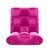 SOGA Floor Recliner Folding Lounge Sofa Futon Couch Chair Cushion Pink