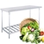 SOGA Commercial Catering Kitchen S/S Prep Work Bench Table 120*70*85cm