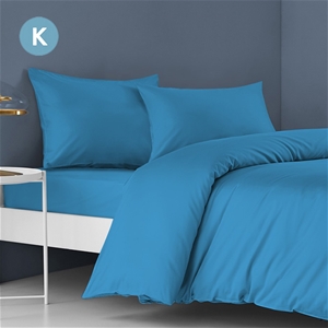 King Bed Sheet Set Flat Fitted Pillowcas
