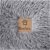Charlie's Pet Faux Fur Fuffy Calming Pet Bed Nest - Silver - Medium