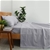 Natural Home Organic Cotton Sheet Set Single Bed SILVER
