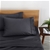 Natural Home Organic Cotton Sheet Set Super King Bed CHARCOAL