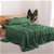 Natural Home 100% European Flax Linen Sheet Set - Olive - King Bed