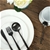 Sherwood Home 24pcs Cutlery Set with Matte Polish - Black