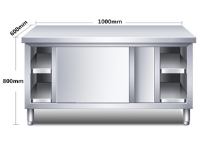 1000 x 600 x 800mm Stainless Steel Doubl
