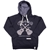Evil Genius Boys Pull Over Hoodie With Guitar Front Print