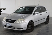 2002 Toyota Corolla Ascent ZZE122R Automatic Hatchback