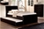 Lecca King Single Size w Trundle Bed or Storage Black PU Leather Bed Frame